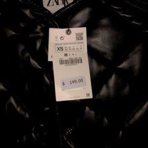 Zara Women's Longline Padded Faux Leather